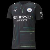 Manchester City Goalkeeper Black Short Sleeve Mens Jersey 2021/22