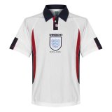 1998 England Retro Home White Men Soccer Jersey Shirt