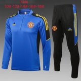 Manchester United Blue Training Suit Kids 2021/22