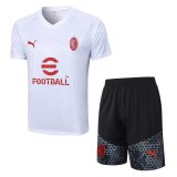 AC Milan White Training Jersey + Short Mens 2023/24