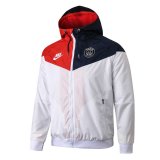 2020/2021 PSG Hoodie All Weather Windrunner Jacket Red & Blue Mens