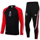 Ajax Black - Red Training Suit Mens 2021/22