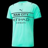 Manchester City Goalkeeper Candy Green Short Sleeve Mens Jersey 2021/22