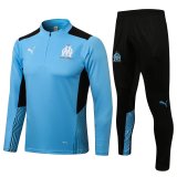Olympique Marseille Light Blue Training Suit Mens 2021/22