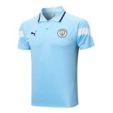 Manchester City Light Blue Polo Jersey Mens 2023/24