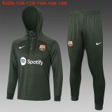 Barcelona Green Training Sweatshirt + Pants Kids 2023/24 #Hoodie