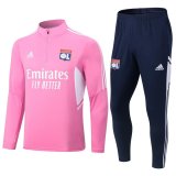 Olympique Lyonnais Pink Training Suit Mens 2022/23