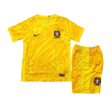Portugal Goalkeeper Yellow Jersey + Short Kids 2024