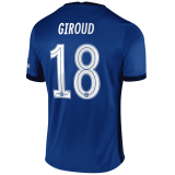 2020/2021 Chelsea Home Blue Men's Soccer Jersey Giroud #18