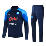 Napoli Navy Zipper Training Sweatshirt + Pants Mens 2022/23