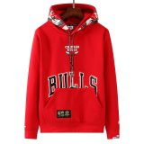 2021/2022 Chicago Bulls x Aape Pullover Red Hoodie Sweatshirt Men