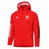 2020/2021 Arsenal Hoodie All Weather Windrunner Jacket Red II Mens