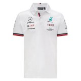Mercedes AMG Petronas 2021 White F1 Team Polo Jersey Mens