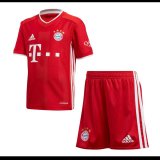 2020/21 Bayern Munich Home Red Kids Soccer Jersey Kit(Shirt + Short)