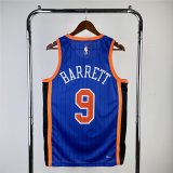 2024 New York Knicks Blue Swingman Jersey - City Edition Mens BARRETT #9
