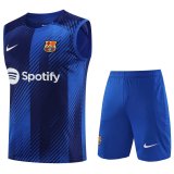 Barcelona Blue Training Singlet + Short Mens 2023/24