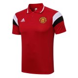 Manchester United Red WB Polo Jersey Mens 2021/22