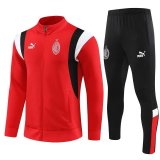 AC Milan Red Training Jacket + Pants Mens 2023/24