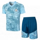 Manchester City Light Blue Training Jersey + Short Mens 2023/24
