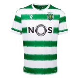 2020/2021 Sporting Portugal Home Green&White Stripes Soccer Jersey Men's