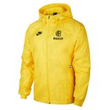 2020/2021 Inter Milan Hoodie All Weather Windrunner Jacket Yellow Mens