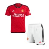 Manchester United Home Jersey + Short Kids 2023/24