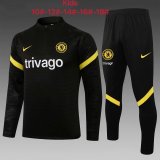 Chelsea Black Training Suit Kids 2021/22