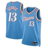 Los Angeles Clippers 2022 Blue SwingMens Jersey Mens City Edition