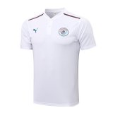 Manchester City White Polo Jersey Mens 2021/22