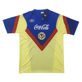 1988 Club America Retro Home Blue&Yellow Men Soccer Jersey Shirt