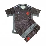 Flamengo Grey Goalkeeper Jersey + Short Kids 2021/22