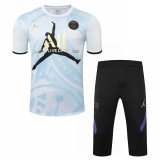 2020-2021 PSG x Jordan Short Soccer Training Suit Light Blue