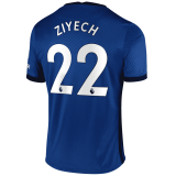 2020/2021 Chelsea Home Blue Men's Soccer Jersey Ziyech #22