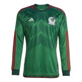Mexico Home Jersey Mens 2022 FIFA World Cup Qatar #Long Sleeve