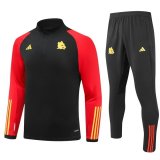 Roma Black Training Suit Mens 2023/24