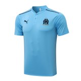 Olympique Marseille Sky Blue Polo Jersey Mens 2021/22