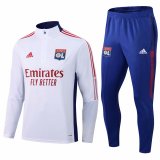 Olympique Lyonnais White Training Suit Mens 2021/22