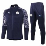 2020-2021 Manchester City Navy Jacket Soccer Training Suit