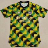 Arsenal Green Yellow Black Mosaic Training Jersey Mens 2022 #Player Version