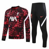2020/2021 Liverpool Red - Black Soccer Training Suit Men