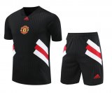 Manchester United Black Training Jersey + Short Mens 2023/24