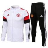 Manchester United White II Training Suit Jacket + Pants Mens 2021/22