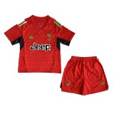 Juventus Goalkeeper Red Jersey + Short Kids 2023/24