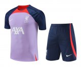 Liverpool Light Purple Training Jersey + Short Mens 2023/24