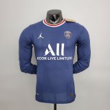 PSG Home Long Sleeve Mens Jersey 2021/22 #Player Version