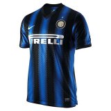 2010-2011 Inter Milan Retro Home Blue & Black Stripes Men Soccer Jersey Shirt