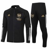 2020-2021 Arsenal Black Jacket Soccer Training Suit