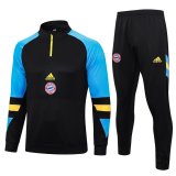 Bayern Munich Black - Blue Training Suit Mens 2023/24