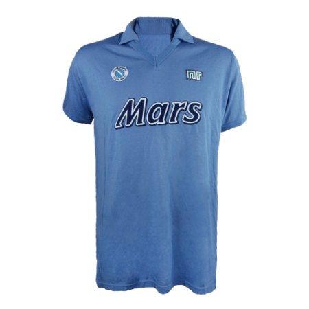 89/90 Napoli Home Blue Retro Soccer Jersey Shirt Men