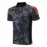 2020/2021 Juventus Soccer Polo Jersey UCL Black Texture - Mens